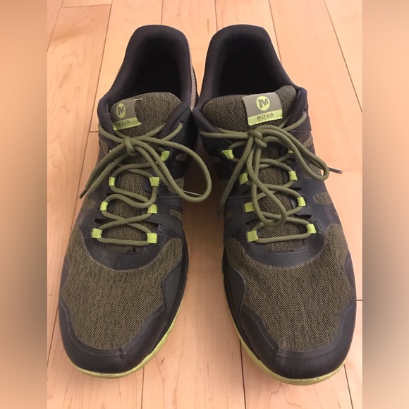 Merrell mens sneakers Nova 2 olive J48825 mens sz 15 Vibram - Picture 5 of 9